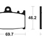 TECNIUM Racing MX/ATV Sintered Metal Brake pads - MOR131