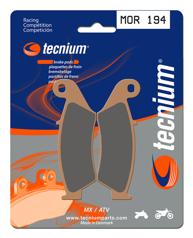 TECNIUM Racing MX/ATV Sintered Metal Brake pads - MOR194