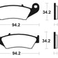 TECNIUM Racing MX/ATV Sintered Metal Brake pads - MOR194