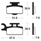 TECNIUM Racing MX/ATV Sintered Metal Brake pads - MOR252