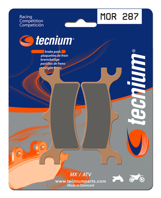TECNIUM Racing MX/ATV Sintered Metal Brake pads - MOR287