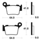 TECNIUM Racing MX/ATV Sintered Metal Brake pads - MOR291
