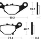 TECNIUM Racing MX/ATV Sintered Metal Brake pads - MOR320