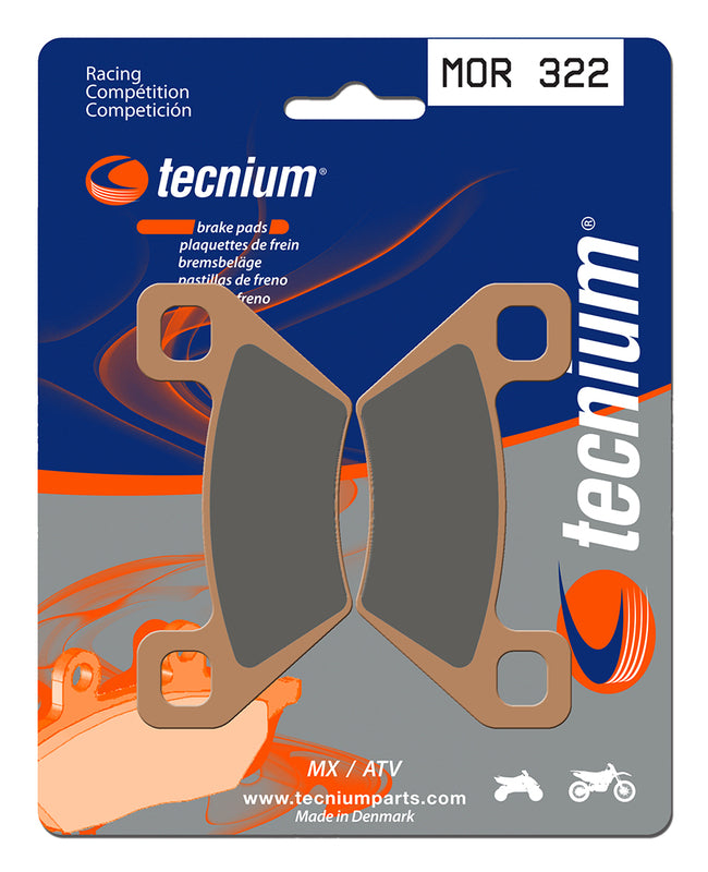 TECNIUM Racing MX/ATV Sintered Metal Brake pads - MOR322