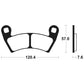 TECNIUM Racing MX/ATV Sintered Metal Brake pads - MOR397