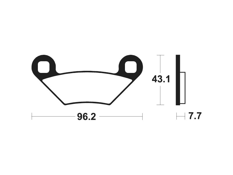 TECNIUM Racing MX/ATV Sintered Metal Brake pads - MOR399
