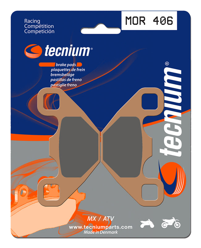 TECNIUM Racing MX/ATV Sintered Metal Brake pads - MOR406