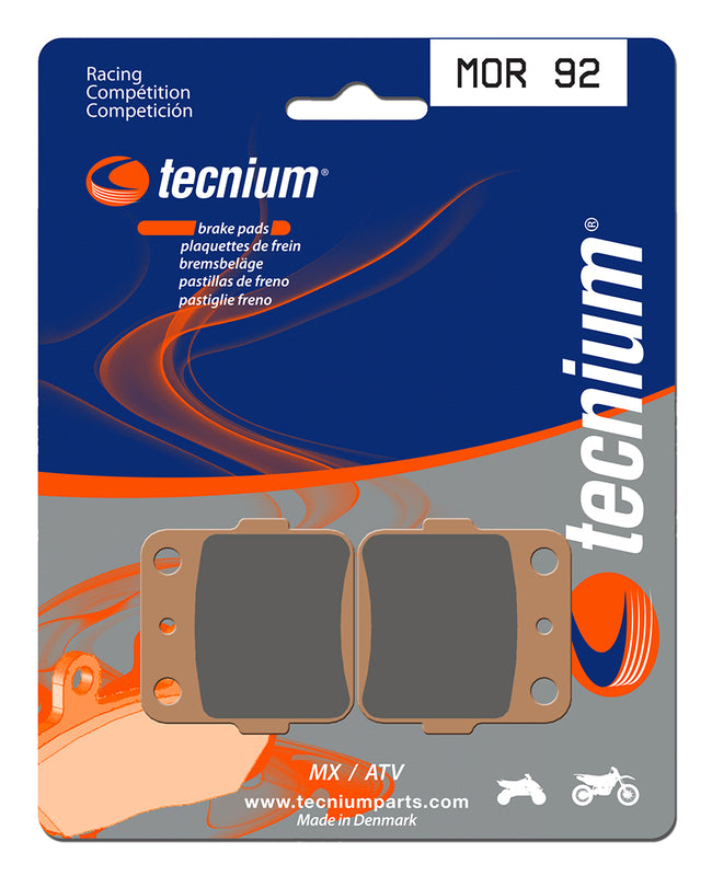 TECNIUM Racing MX/ATV Sintered Metal Brake pads - MOR92