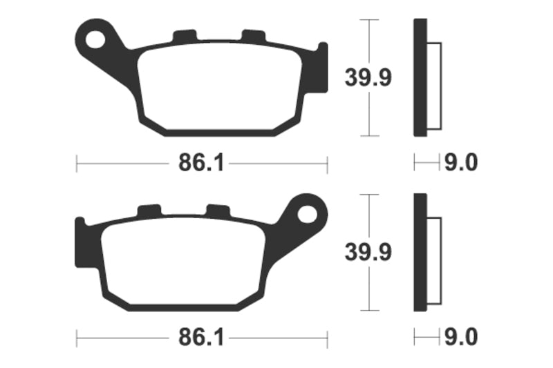 TECNIUM Street Performance Sintered Metal Brake pads - MR 381