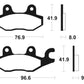 TECNIUM Street Performance Sintered Metal Brake pads - MR133