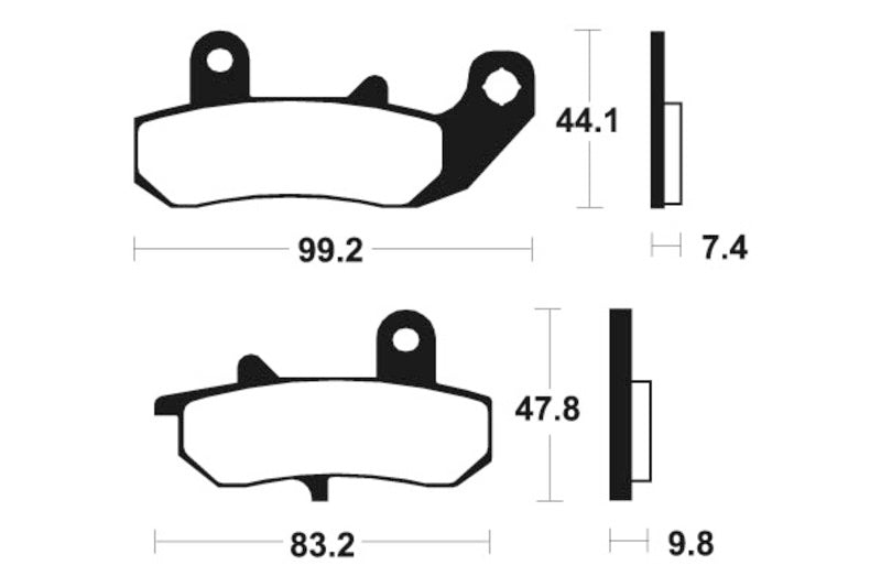 TECNIUM Street Performance Sintered Metal Brake pads - MR135