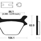 TECNIUM Street Performance Sintered Metal Brake pads - MR169