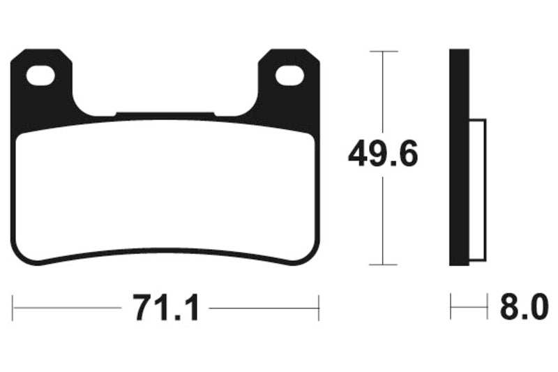 TECNIUM Professional Racing Sintered Metal Brake pads - MSR306