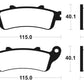 TECNIUM Maxi Scooter Sintered Metal Brake pads - MSS235