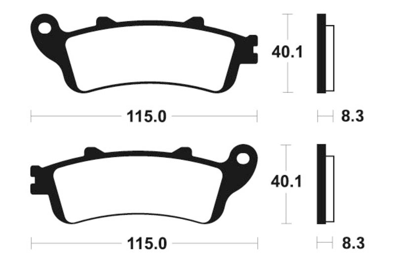 TECNIUM Maxi Scooter Sintered Metal Brake pads - MSS235
