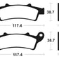 TECNIUM Maxi Scooter Sintered Metal Brake pads - MSS261