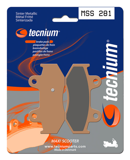 TECNIUM Maxi Scooter Sintered Metal Brake pads - MSS281