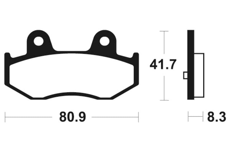 TECNIUM Maxi Scooter Sintered Metal Brake pads - MSS281