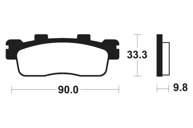 TECNIUM Maxi Scooter Sintered Metal Brake pads - MSS371