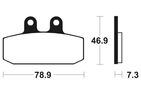 TECNIUM Maxi Scooter Sintermetall Bremsbeläge - MSS88 