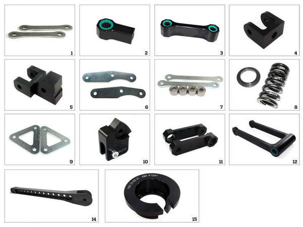 TECNIUM Lowering Kit Setting 9 - Triumph Tiger 1050