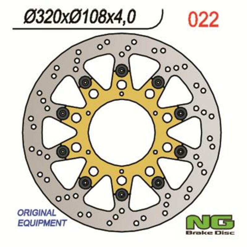 NG BRAKES Floating brake disc - 022