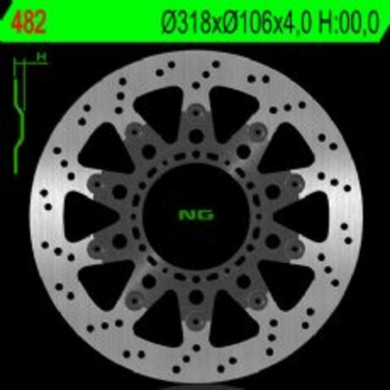 NG BRAKES Floating brake disc - 482