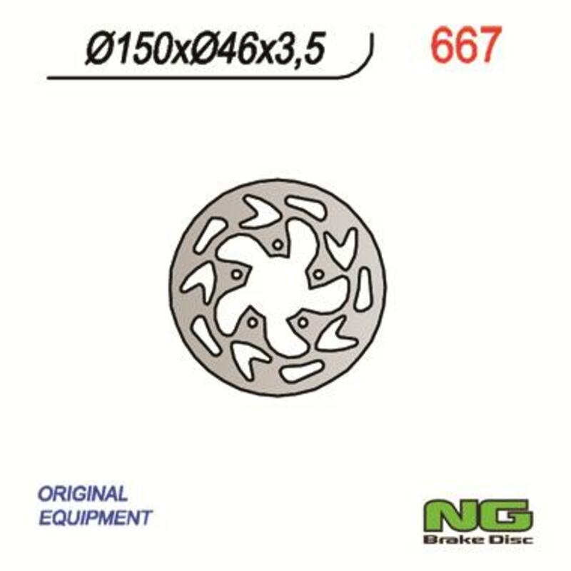 NG BRAKES Fix Brake Disc - 667
