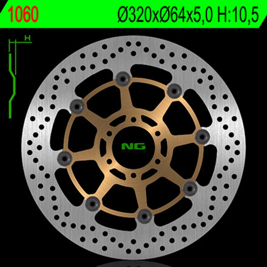 NG BRAKES Floating brake disc - 1060