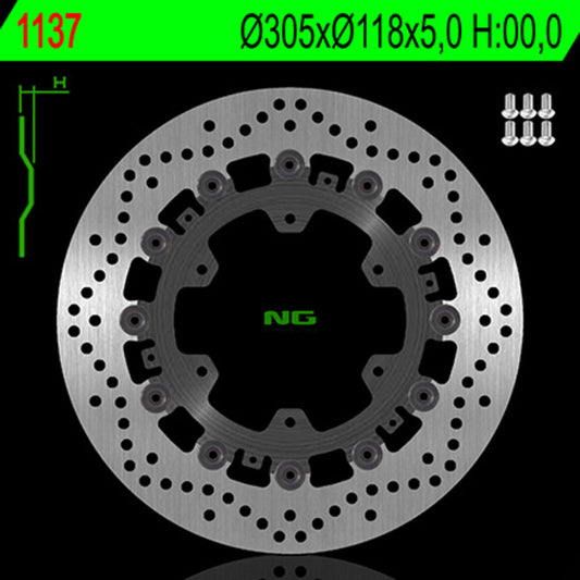 NG BRAKES Floating brake disc - 1137