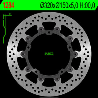 NG BRAKES Floating brake disc - 1284