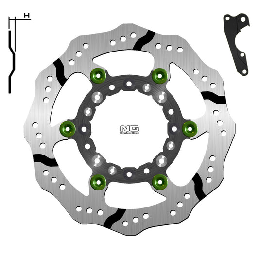 NG BRAKES Petal Floating Oversize Brake Disc Kit - 270 1150XBHK01