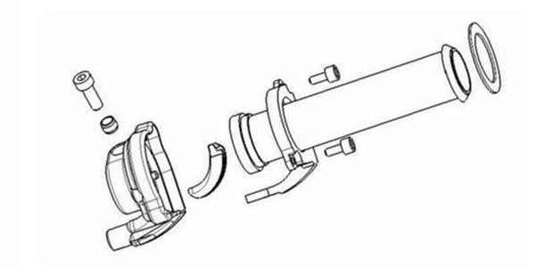 PIAGGIO THROTTLE HANDLES 119MM LIBERTY 125/50/TYPHOON