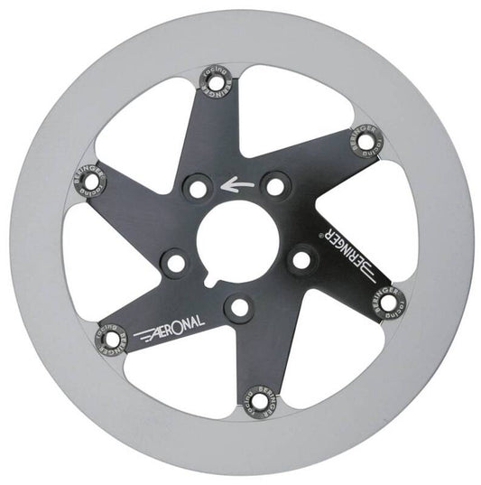 BERINGER Aeronal Cast Iron Floating Brake Disc - Black K14LGBF