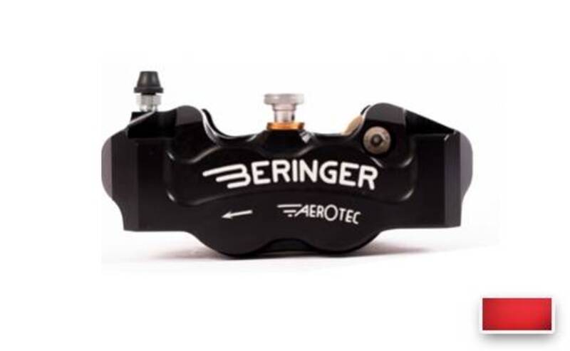 BERINGER AerotecÂ® Right Radial Brake Caliper 4 pistons caliper - Spacing 100mm Red