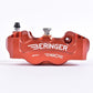BERINGER AerotecÂ® Left Radial Brake Caliper 4 Pistons Ã˜32mm Spacing 108mm Red