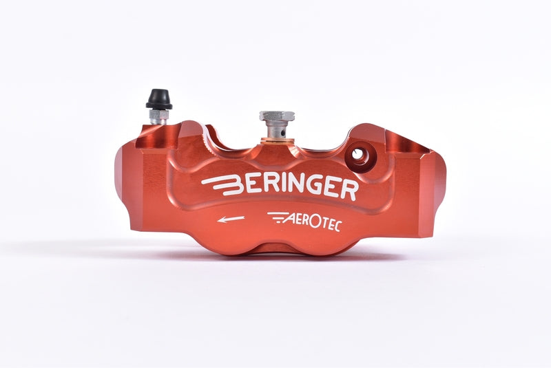 BERINGER AerotecÂ® Left Radial Brake Caliper 4 Pistons Ã˜32mm Spacing 108mm Red