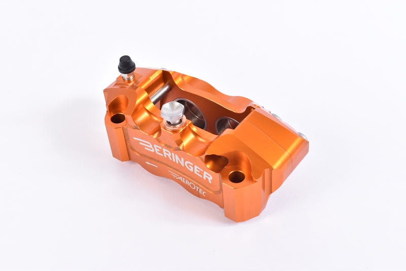 BERINGER AerotecÂ® Left Radial Brake Caliper 4 Pistons Ã˜32mm Spacing 100mm Orange