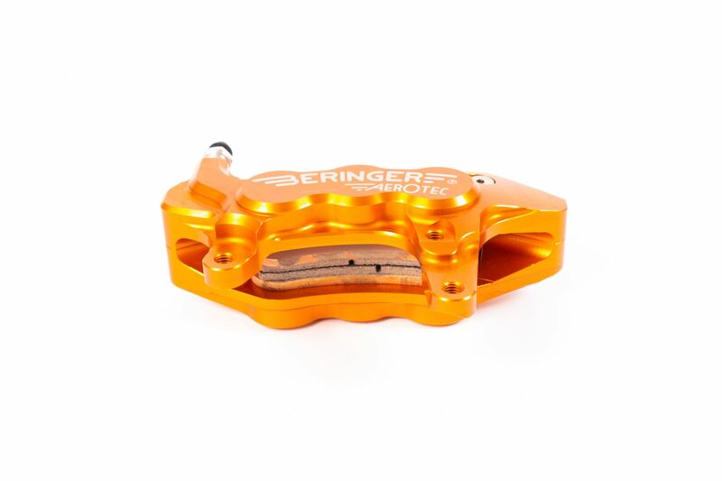 BERINGER AerotecÂ® Left Axial Brake Caliper 6 Pistons Ã˜27mm Orange