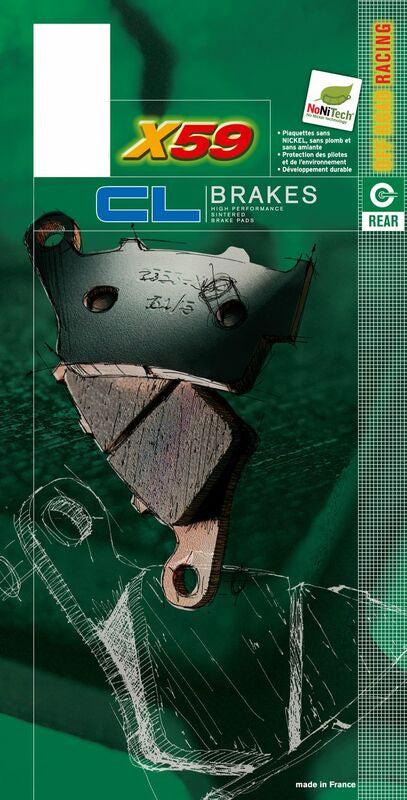 CL BRAKES Off-Road Sintered Metal Brake pads - 1076X59