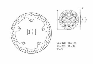BREMBO Oro Fix Bremsscheibe - 168B407D7