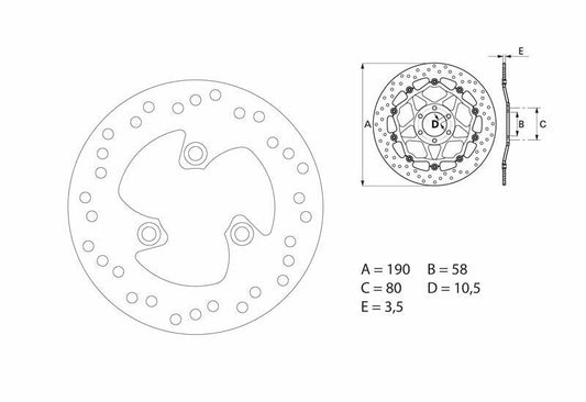 BREMBO Oro Fix Bremsscheibe - 68B40716