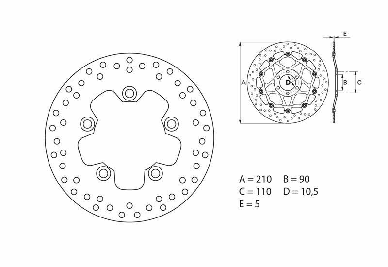 BREMBO Oro Fix Brake Disc - 68B40726