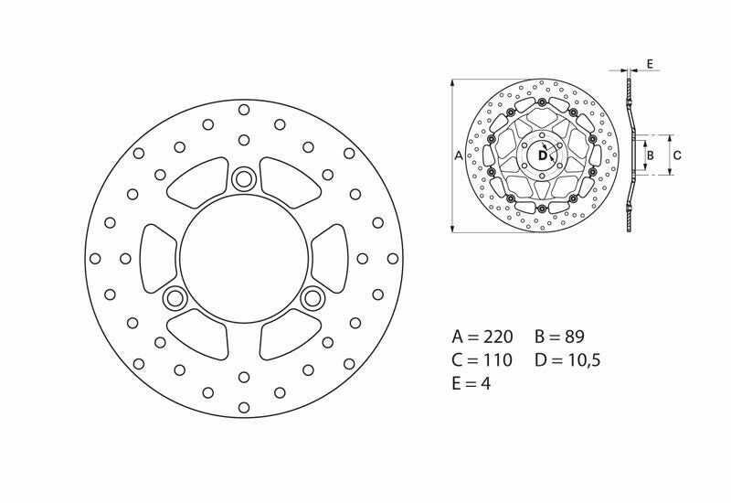 BREMBO Oro Fix Brake Disc - 68B40729