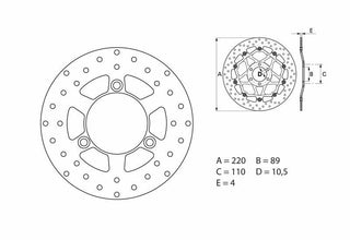 BREMBO Oro Fix Bremsscheibe - 68B40729