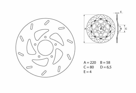 BREMBO Oro Fix Bremsscheibe - 68B40730