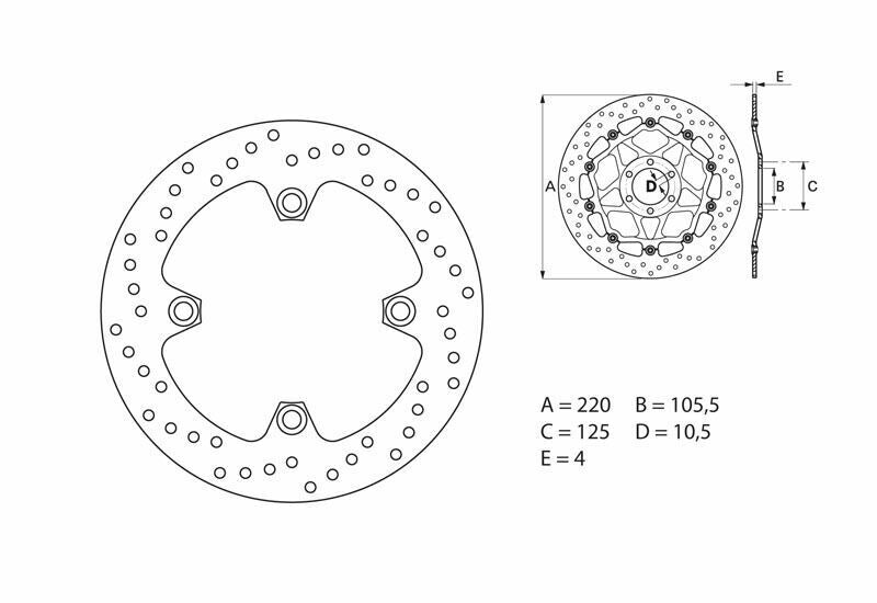 BREMBO Oro Fix Brake Disc - 68B40740