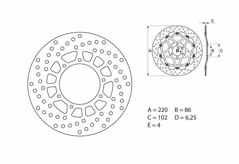 BREMBO Oro Fix Brake Disc - 68B40742