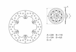 BREMBO Oro Fix Bremsscheibe - 68B40753