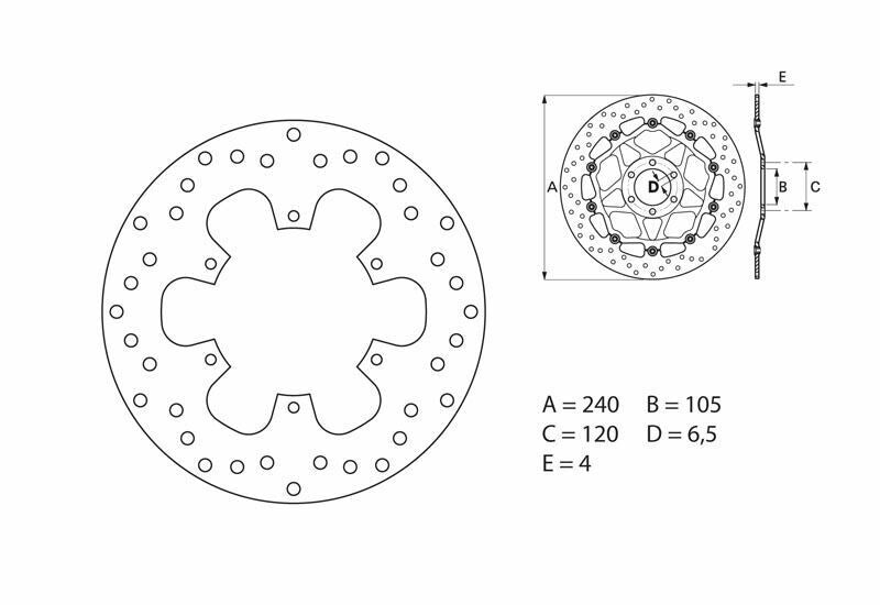 BREMBO Oro Fix Brake Disc - 68B40774